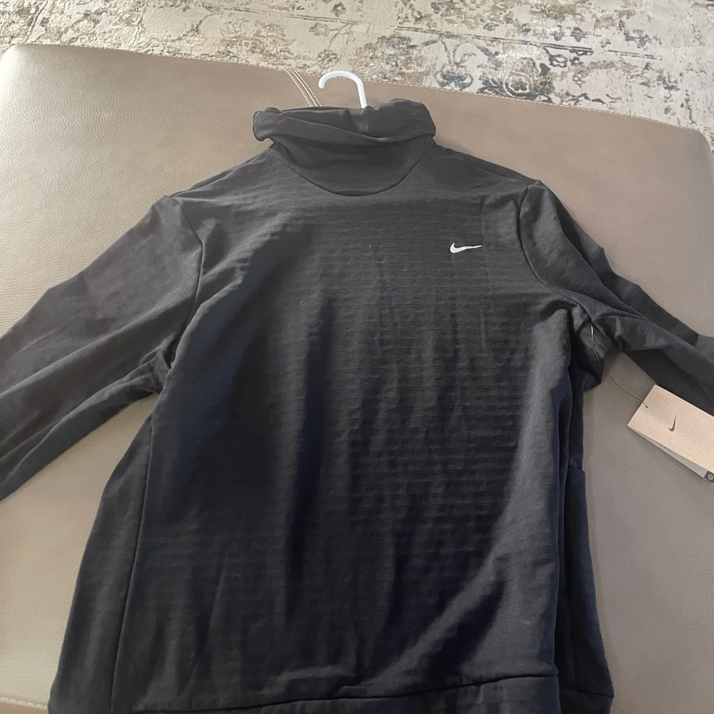 Nike Black Performance Jacket with Mock Neck